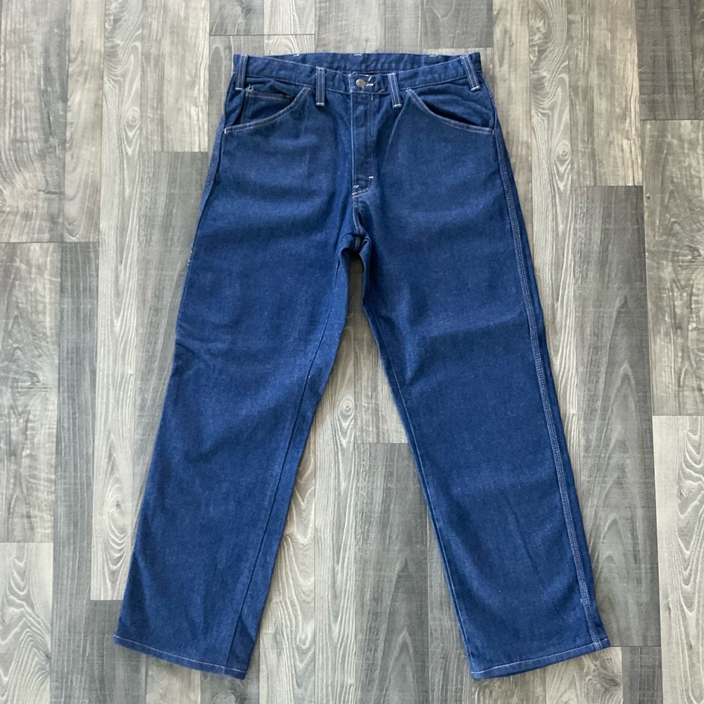 34x31 NWT Workrite Westex Indigo FR Carpenter Work Jeans Men’s Blue 2112 CAT2